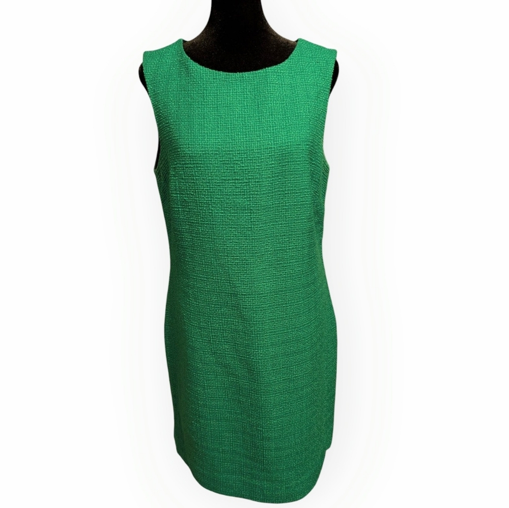 Contemporaine Green Sleeveless Sheath Dress